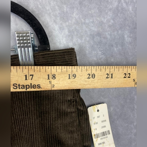 Brooks Brother 346 Advantage Chino Corduroy Men's Browns Pants W38 L32 - Picture 7 of 9